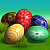 GIMP-pel festett húsvéti tojások.