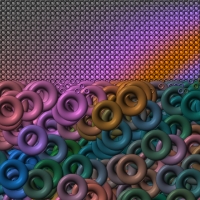Kézi méretbeállítású kép, Voronoi-mód.